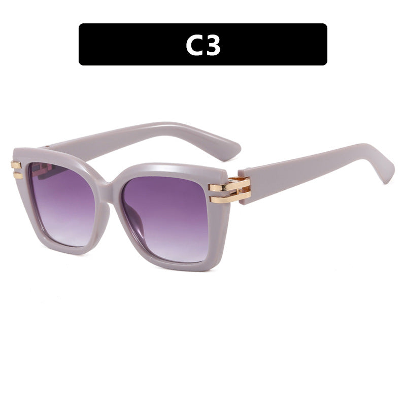 Damen stylish oversized Sonnenbrille mit luxuriösen Details Brehn