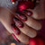 Glitzernde Kunstnägel mit Winterdesign Brehn