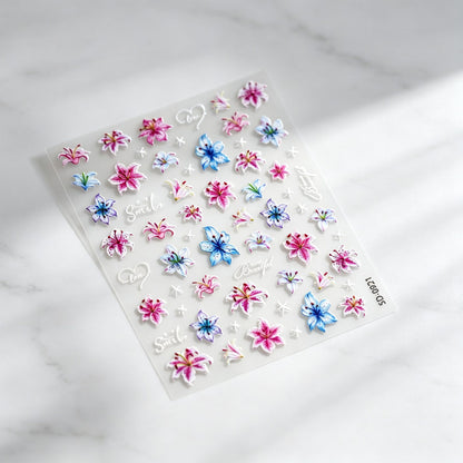 Floral Decorative Nail Art Aufkleber