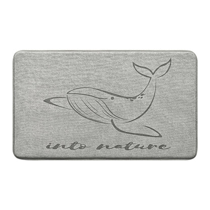 Weicher wal-themed Badezimmermatte Brehn