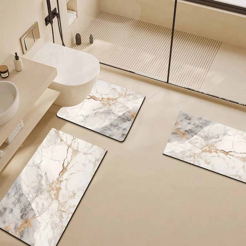 Luxus-Marmor-Muster Badezimmermatte Set Brehn