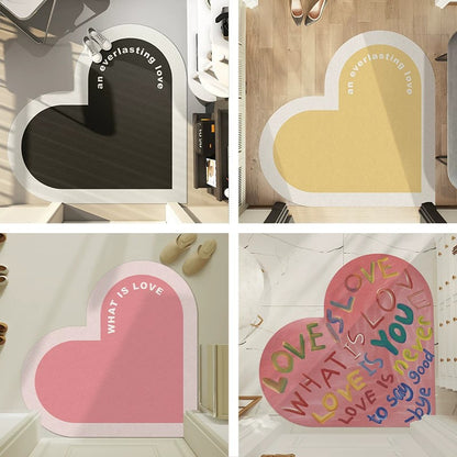Herzförmige dekorative Matte für Zuhause