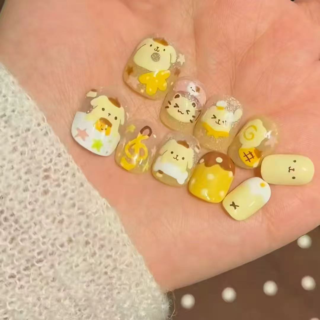 Süßes Charakter Press-On Nagelkunstset Brehn