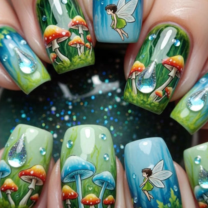 Künstlerisches Feen-Themen-Nagelkunst-Set Brehn