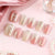 Elegantes Floral Press-On Nagelkunst Set Brehn