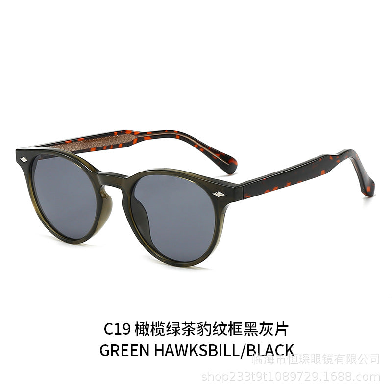 Damen runde Sonnenbrille im stilvollen Retro-Design Brehn
