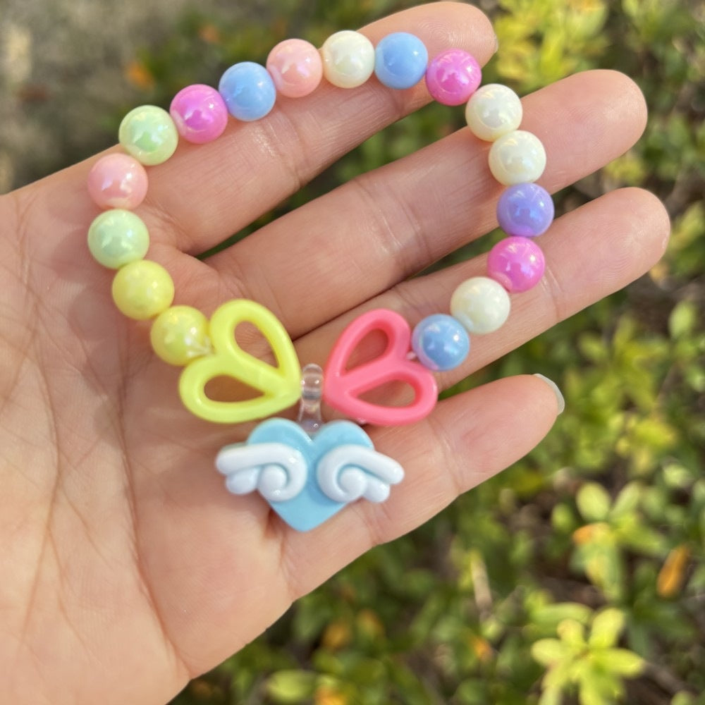 Buntes Armband mit Blumenanhängern Brehn