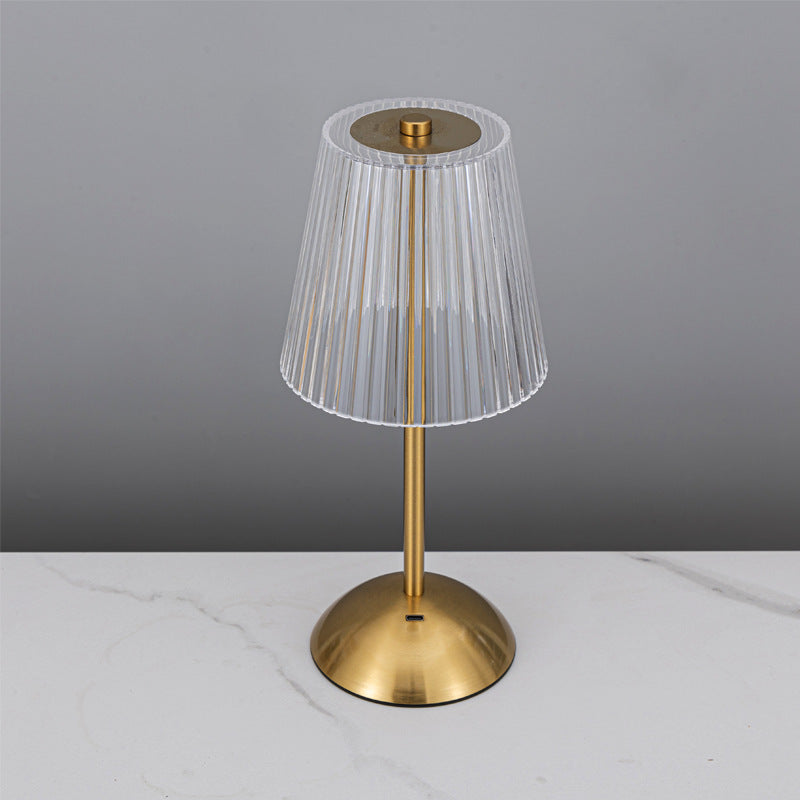 Kristallakzentierte moderne Tischlampe