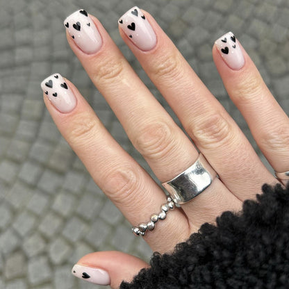 Heart-Accent Acryl Nagelkunst Set Brehn