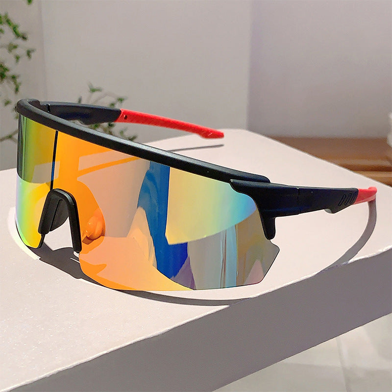 Unisex nan sportliche Performance-Sonnenbrille mit durchgehender Visierlinse und bruchsicherer Polycarbonatlinse Brehn