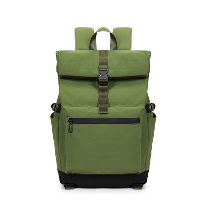 Rolltop Reis Rucksack Brehn