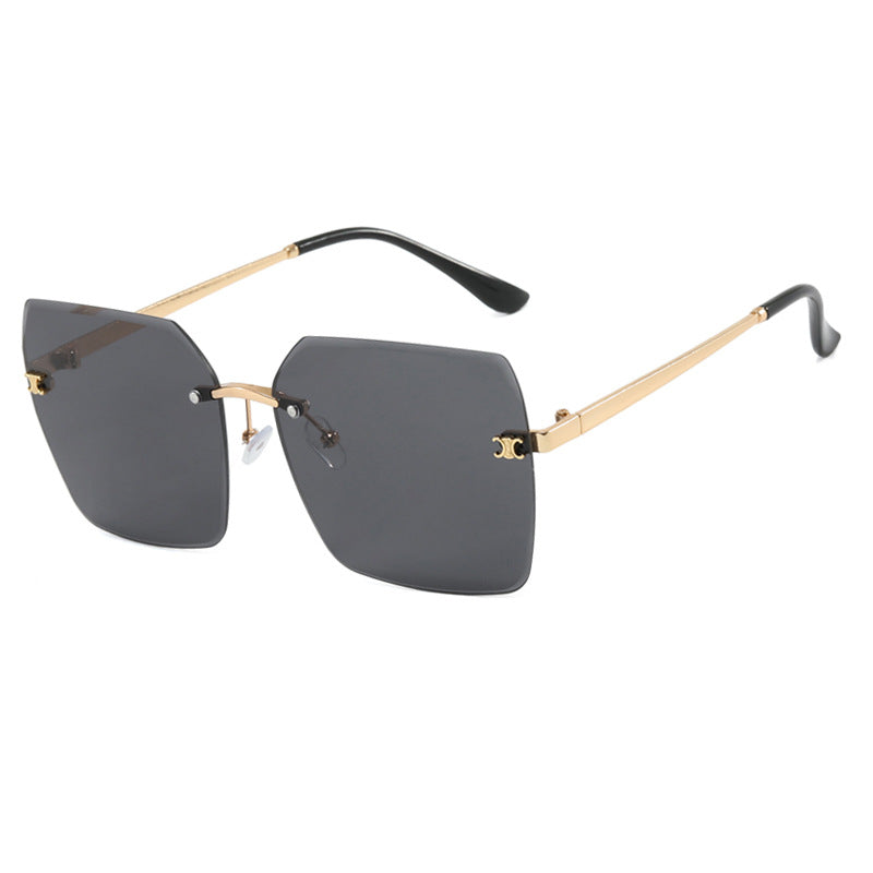 Damen quadratische Sonnenbrille im modernen Design mit filigranem Metallrahmen Brehn