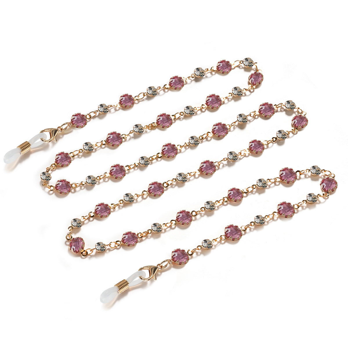 Elegante Edelstein-Brillen-Kette Brehn
