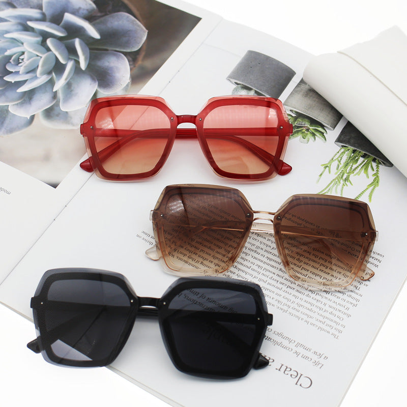 Damen übergroße geometrische Sonnenbrille Brehn