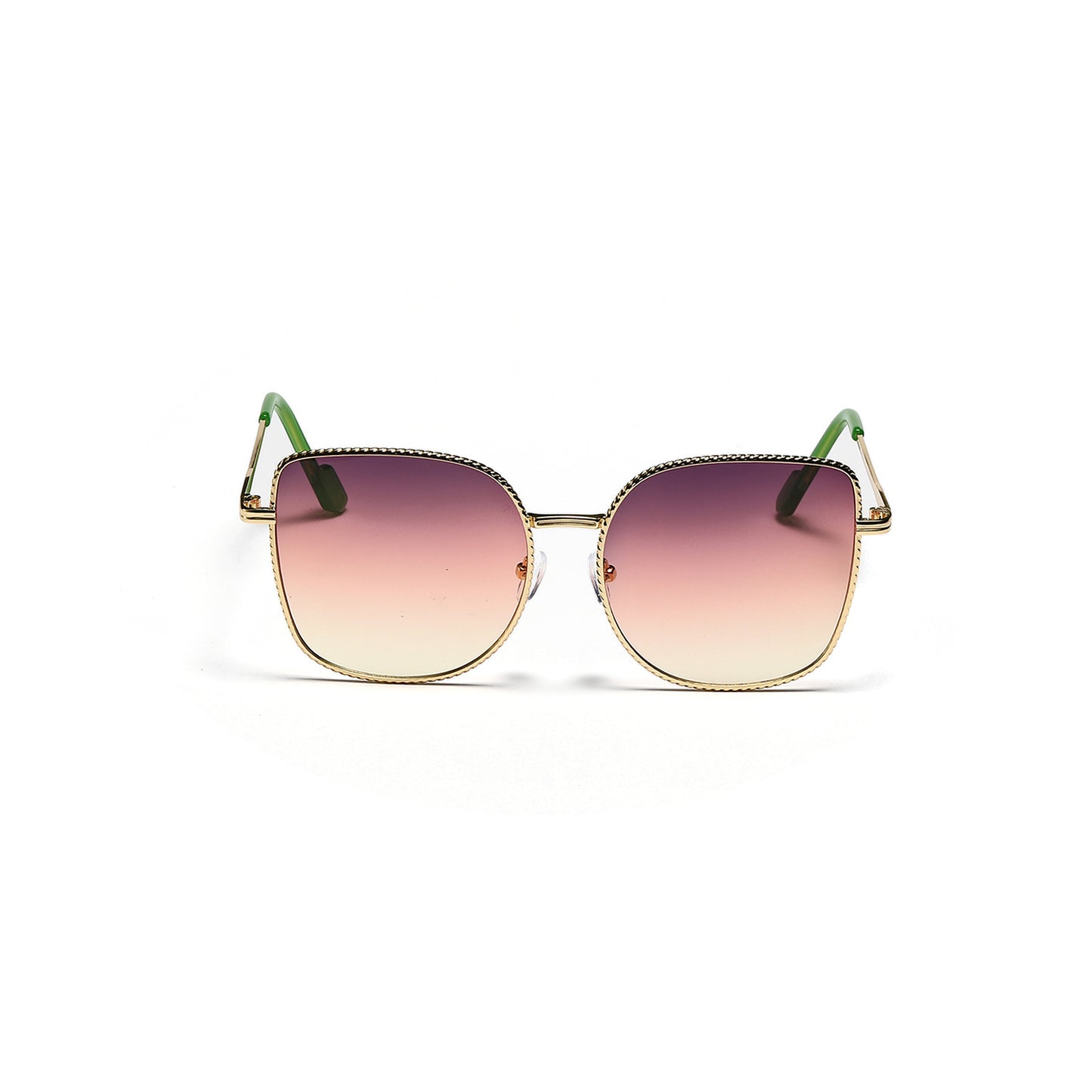 Damen modische oversized Designer-Sonnenbrille mit facettenreichem Rahmen Brehn