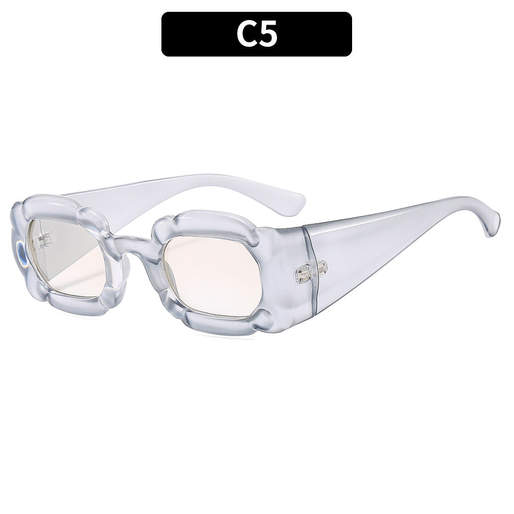 Dekorative Blumenrahmen Sonnenbrille