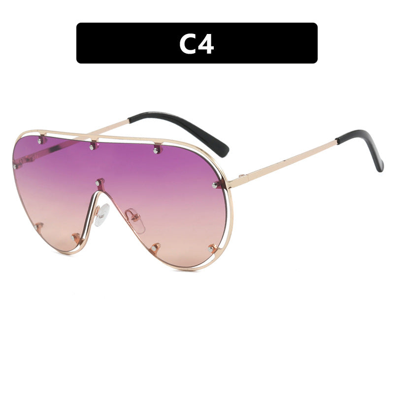 Damen modische oversized Sonnenbrille im stilvollen Retro-Design Brehn