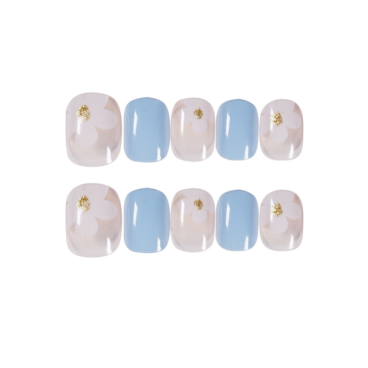 Kunstvolle Nagelkunst mit Blumenverzierung Brehn