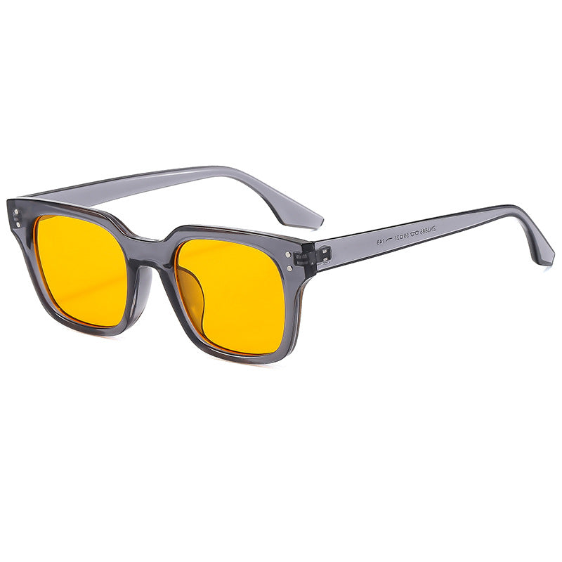 Herren Retro Quadrat Sonnenbrille Brehn