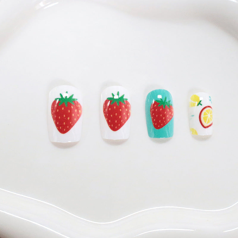 Künstlerische fruchtthematische Nagelkunst Brehn