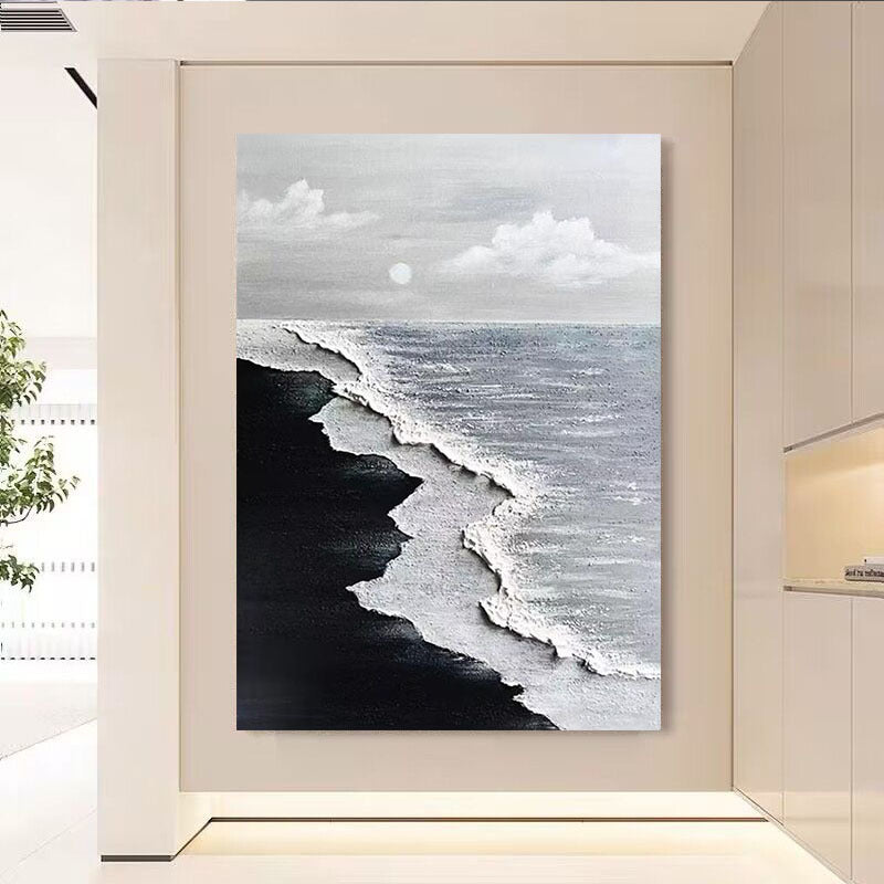 Küstenabstrakte Leinwand Wandkunst