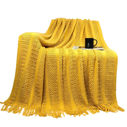 Gemütliche Strickdecke Brehn