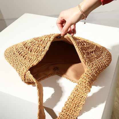 Gehäkelte Strandtasche Im Kunstvollen Spiraldesign Brehn