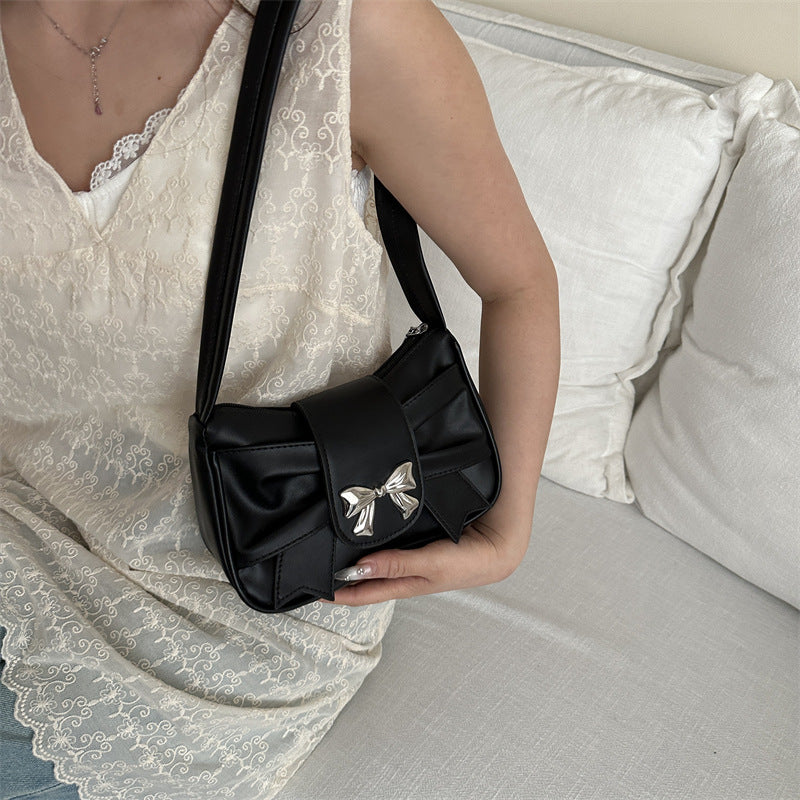 Elegante Schleifenakzent Schultertasche Brehn