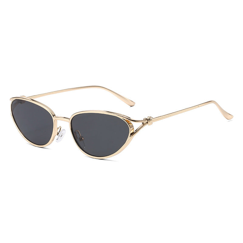 Damen Cat-Eye Sonnenbrille mit elegantem goldenen Rahmen und polarisierten Gläsern Brehn