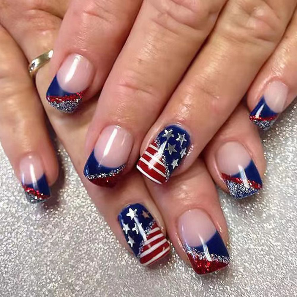 Patriotische Nagelkunst Designs Brehn