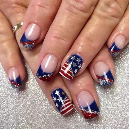 Patriotische Nagelkunst Designs Brehn
