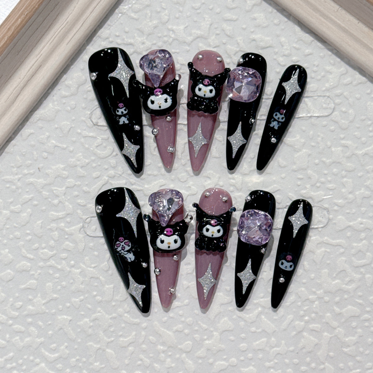 Themenbezogenes Dekoratives 3D Nagelkunst Set