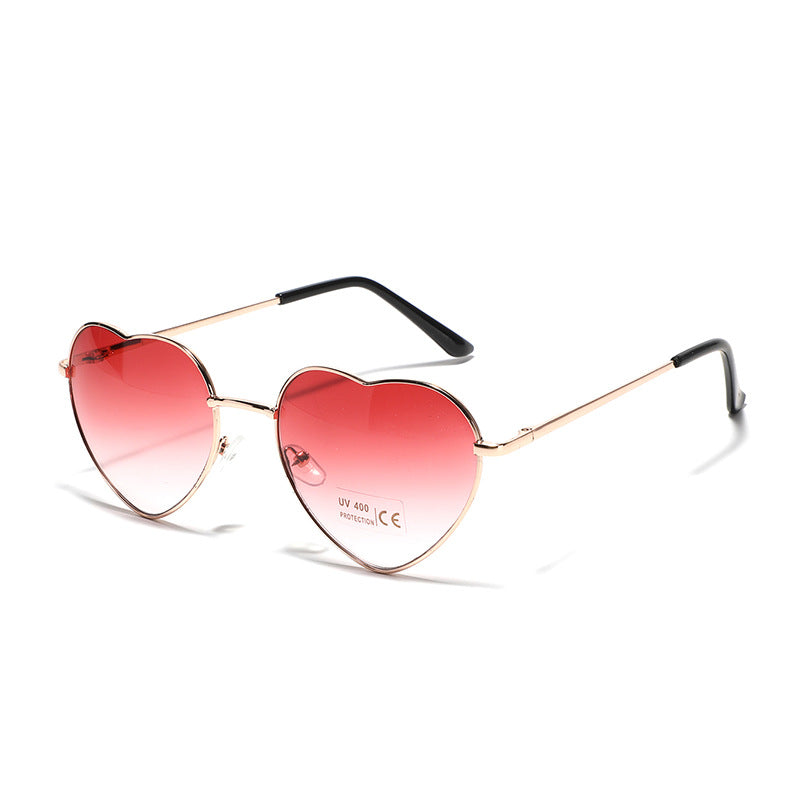 Damen Herzförmige Sonnenbrille mit UV-Schutz und filigranem Rahmen Brehn