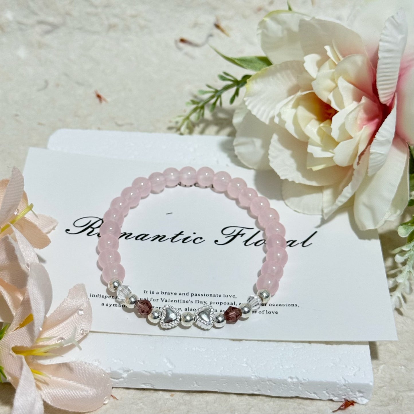 Romantisches Floral-Perlenarmband Brehn