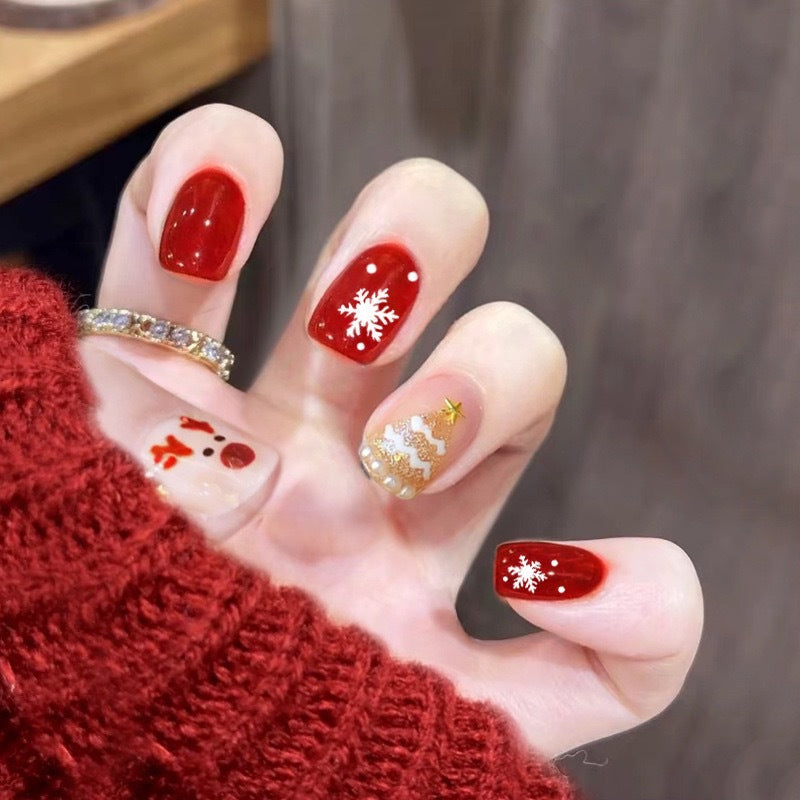 Spaß Charakter-Themen Press-On Nagelkunst Brehn