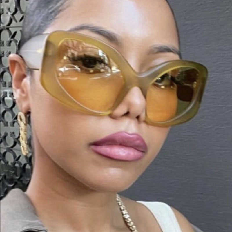 Damen elegante Oversized-Sonnenbrille mit markantem Design Brehn
