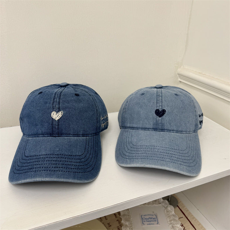 Damen Freizeit bestickte Denim Baseballmütze Brehn