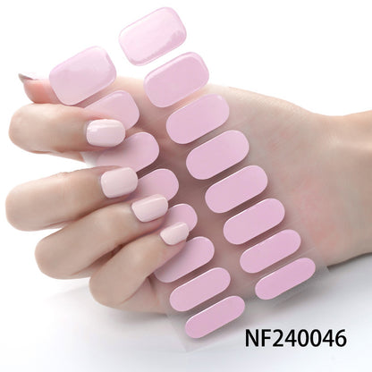 Glänzende Finish Gel-Nagel-Wickel