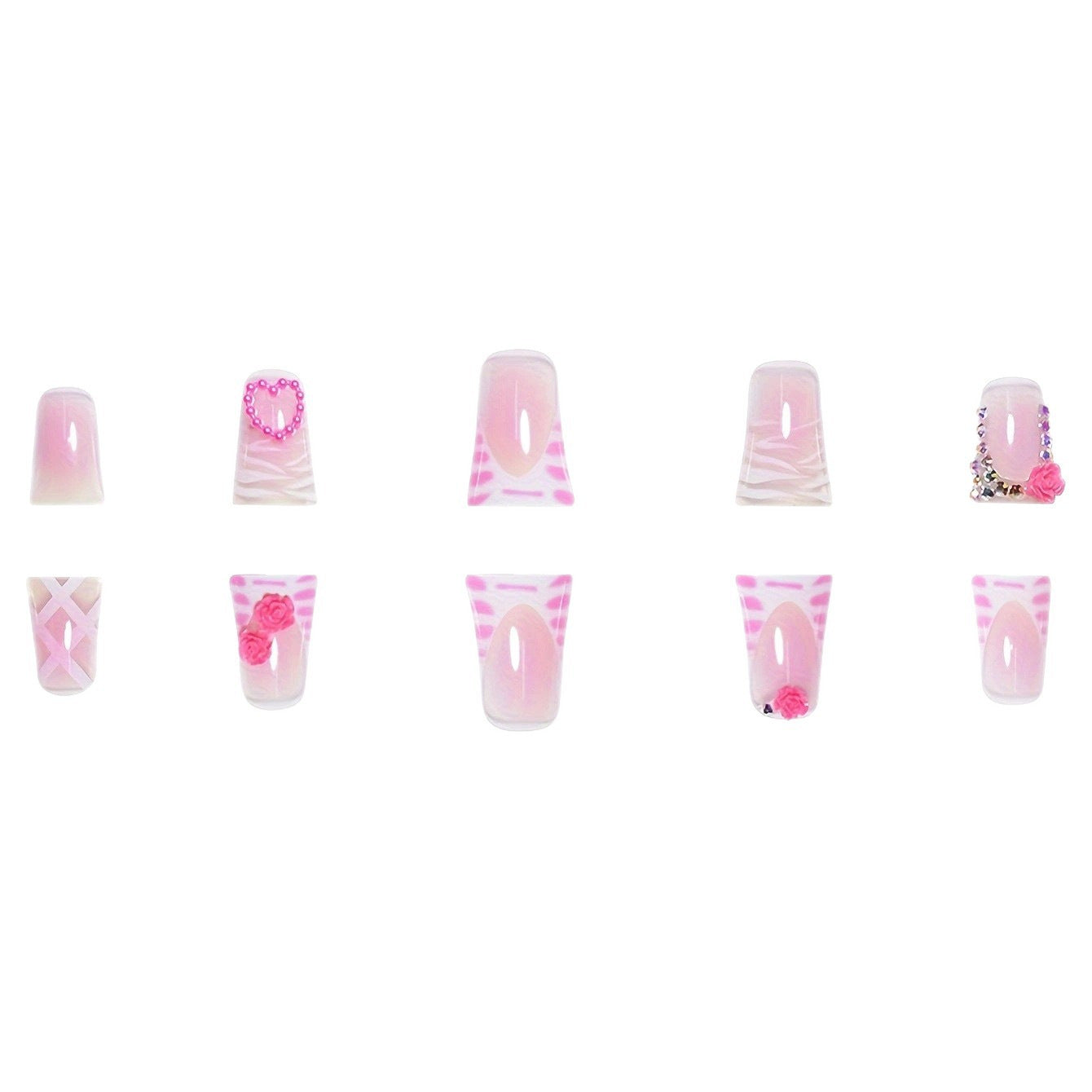 Dekoratives Floral Nail Art Set Brehn