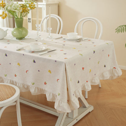 Bestickte Obstdesign Tischdecke