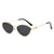 Elegante Winkelform Katzenaugen-Sonnenbrille