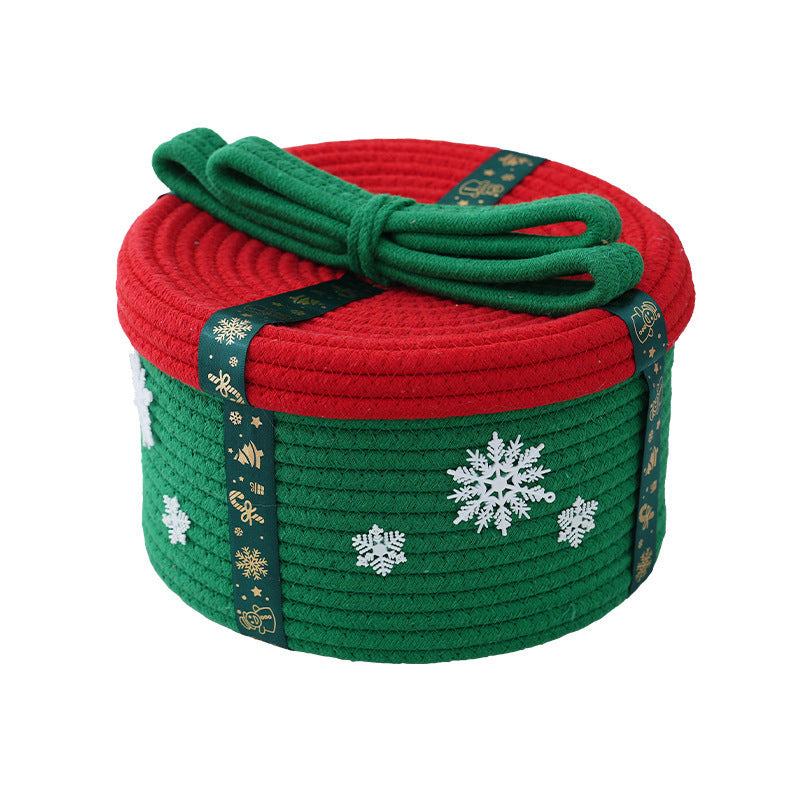 Dekorativer Aufbewahrungskorb mit Weihnachtsmotiv