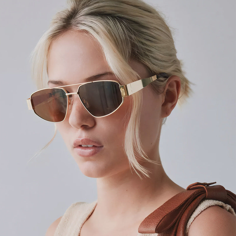 Herren Aviator-Style Metall Sonnenbrille Brehn