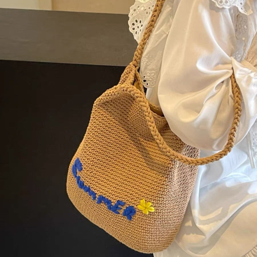 Handgearbeitete Baumwolltasche mit Fröhlichem Sommer-Motiv Brehn