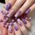 Elegantes Floral Acryl-Nagel-Set Brehn