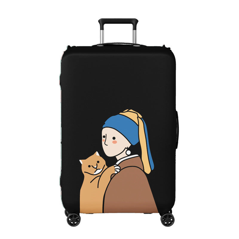 Damen Kofferhülle mit kreativem Illustrationsdesign Brehn