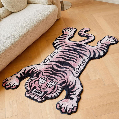 Verspielt tigerförmige Badematte
