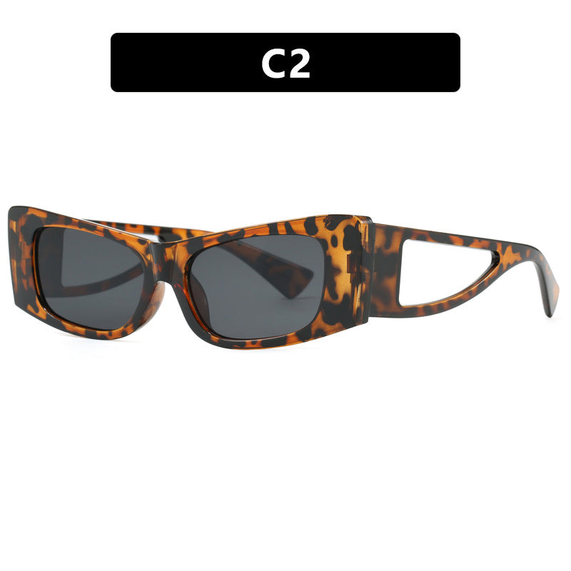 Damen trendige Sonnenbrille mit außergewöhnlichem Design und schützendem UV-Filter Brehn