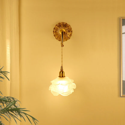 Elegante florale Wandlampe