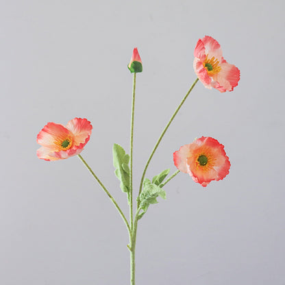 Lebensechte Mohnblumenstängel